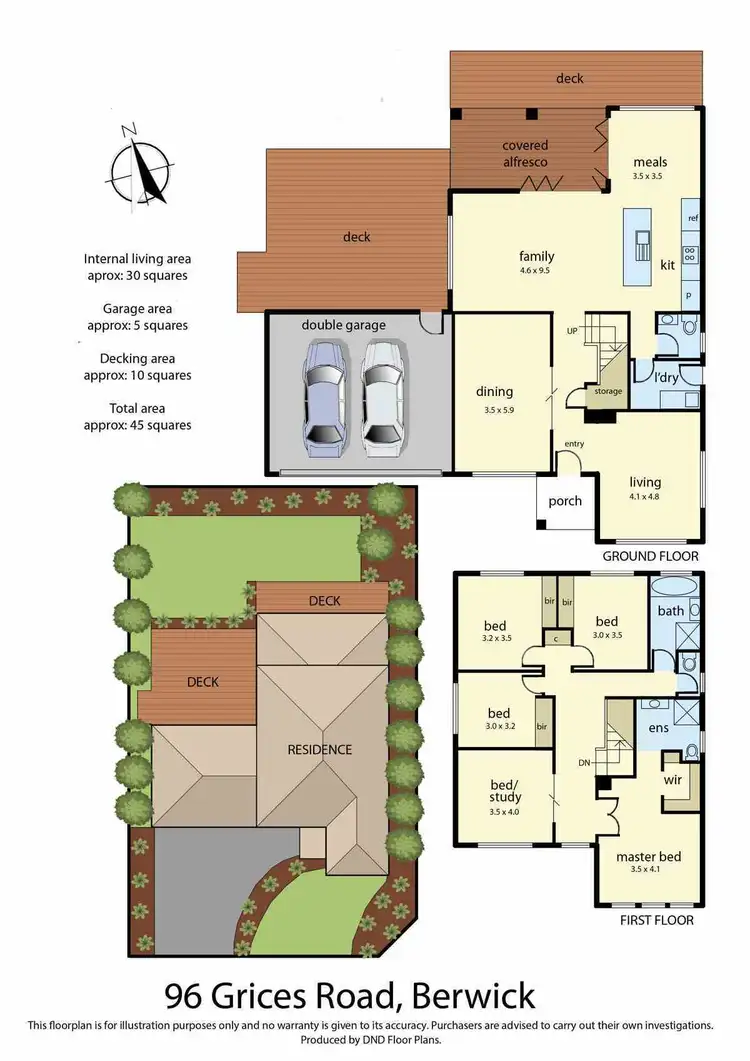 Floorplan of Homely house listing, 96 Grices Road, Berwick VIC 3806
