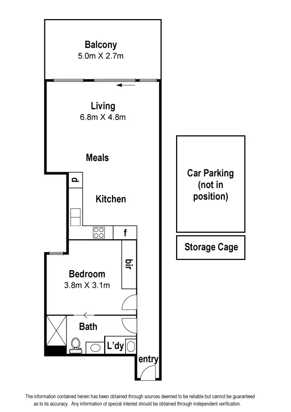 Floorplan of Homely apartment listing, 75/100 Keilor Road, Essendon North VIC 3041