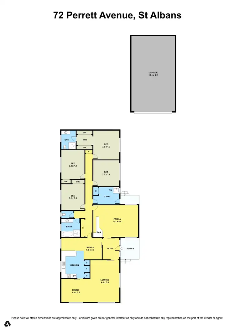 Floorplan of Homely house listing, 72 Perrett Avenue, St Albans VIC 3021