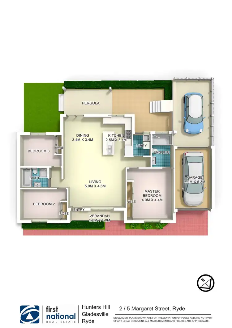 Floorplan of Homely villa listing, 2/5 Margaret Street, Ryde NSW 2112