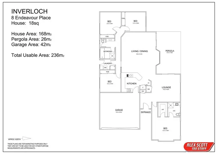 Floorplan of Homely house listing, 8 Endeavour Pl, Inverloch VIC 3996