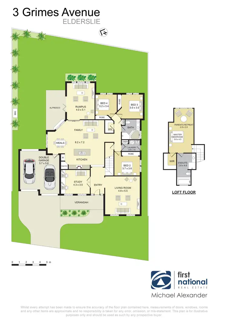 Floorplan of Homely house listing, 3 Grimes Avenue, Elderslie NSW 2570