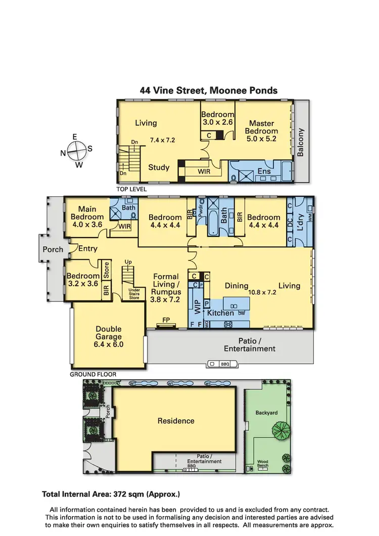 Floorplan of Homely house listing, 44 Vine Street, Moonee Ponds VIC 3039