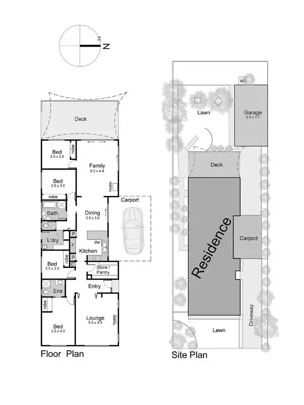 Floorplan of Homely house listing, 74 Leon Avenue, Rosebud VIC 3939