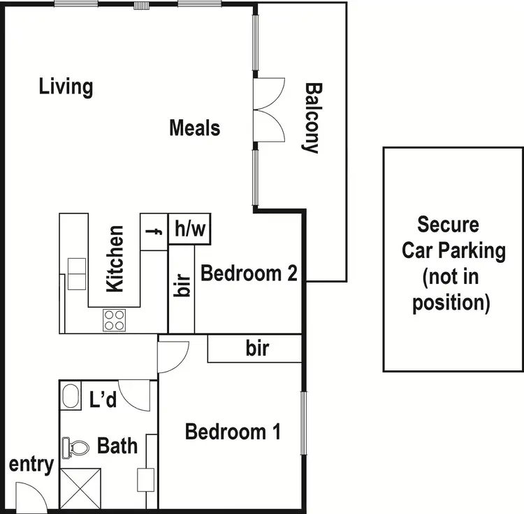 Floorplan of Homely apartment listing, 13/947 Mt Alexander Road, Essendon VIC 3040