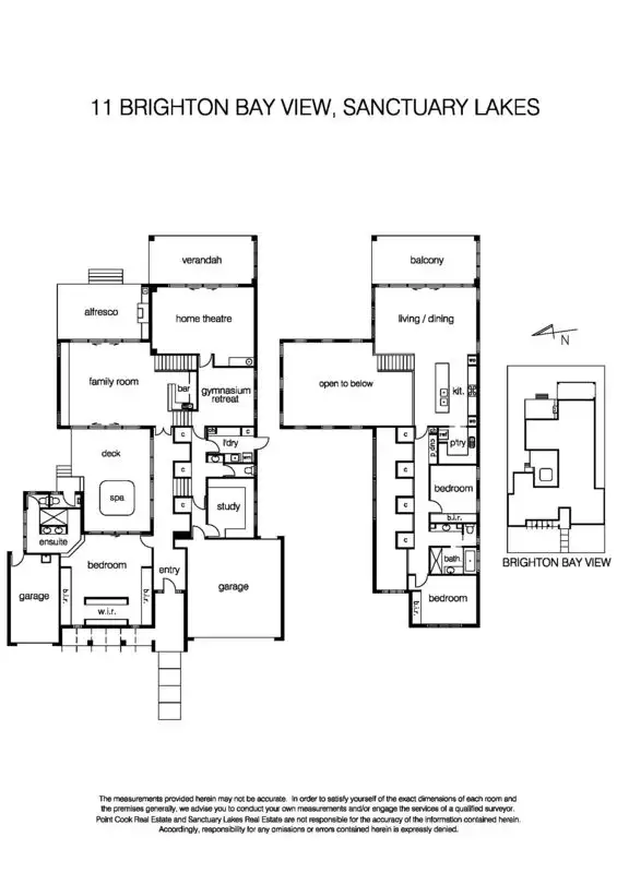 Floorplan of Homely house listing, 11 Brighton Bay View, Sanctuary Lakes VIC 3030