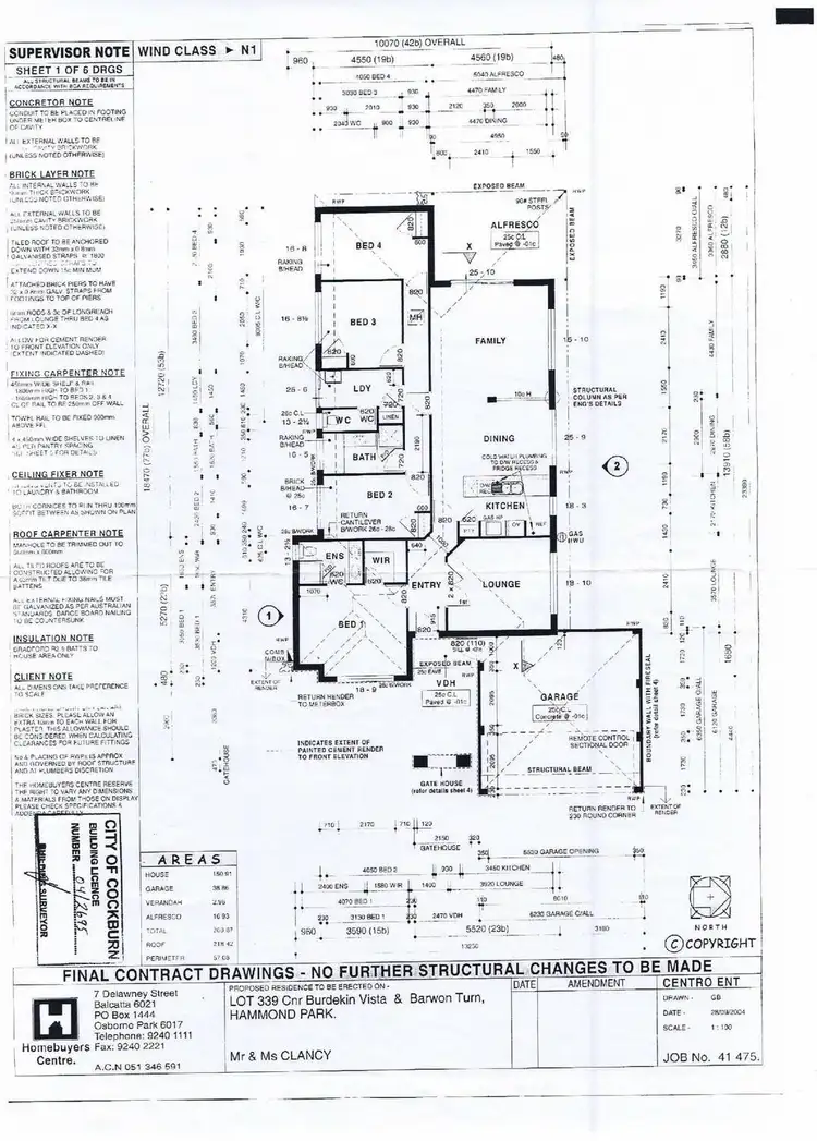 Floorplan of Homely house listing, 6 Burdekin Vista, Hammond Park WA 6164