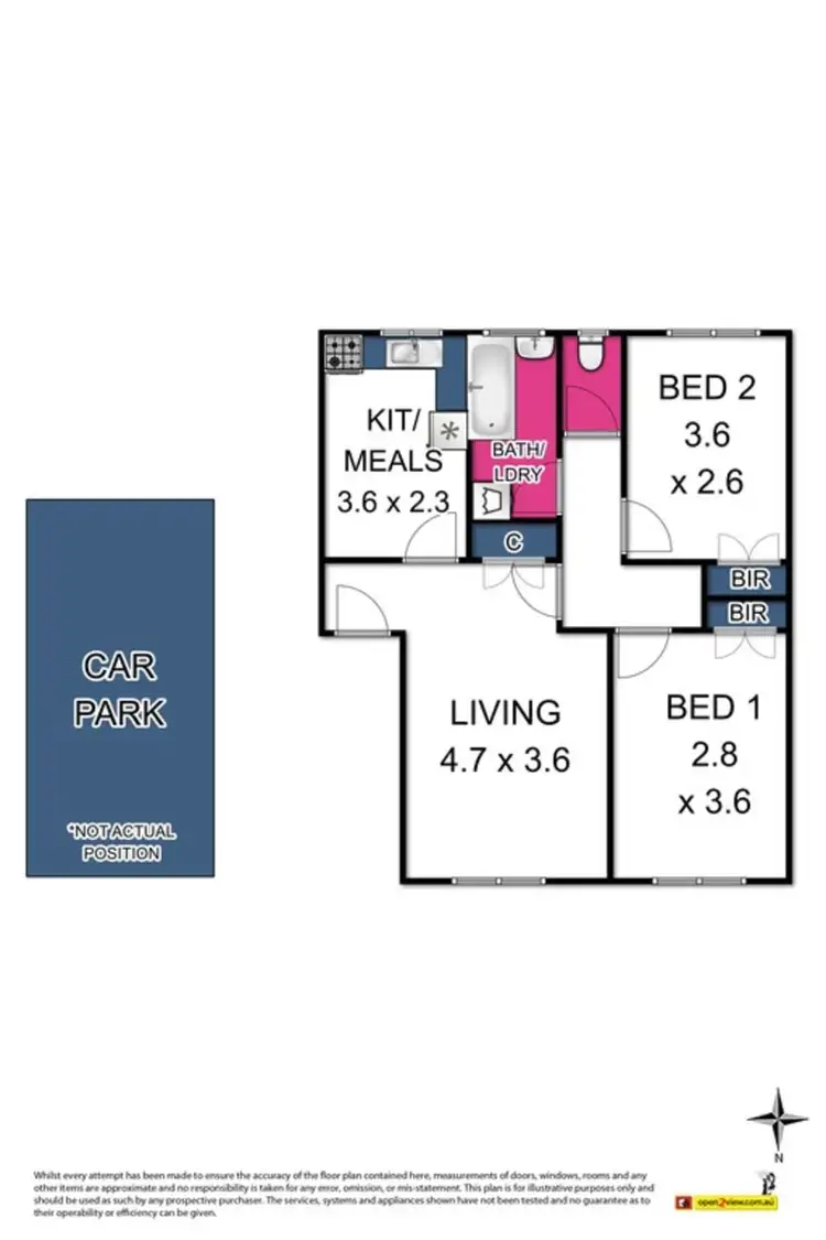 Floorplan of Homely flat listing, 9/11 Eldridge Street, Footscray VIC 3011
