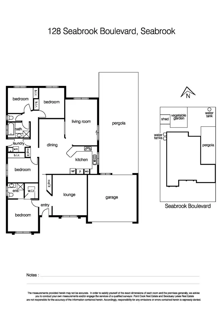 Floorplan of Homely house listing, 128 Seabrook Boulevard, Seabrook VIC 3028