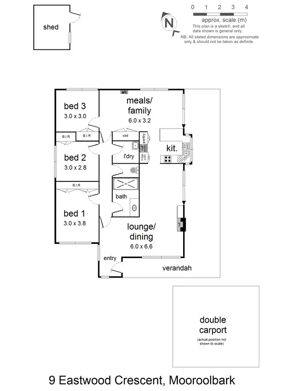 Floorplan of Homely house listing, 9 Eastwood Crescent, Mooroolbark VIC 3138