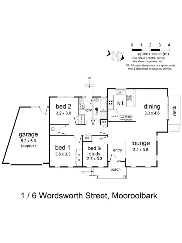 Floorplan of Homely unit listing, 1/6 Wordsworth Street, Mooroolbark VIC 3138