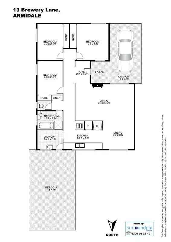 Floorplan of Homely house listing, 13 Brewery Lane, Armidale NSW 2350