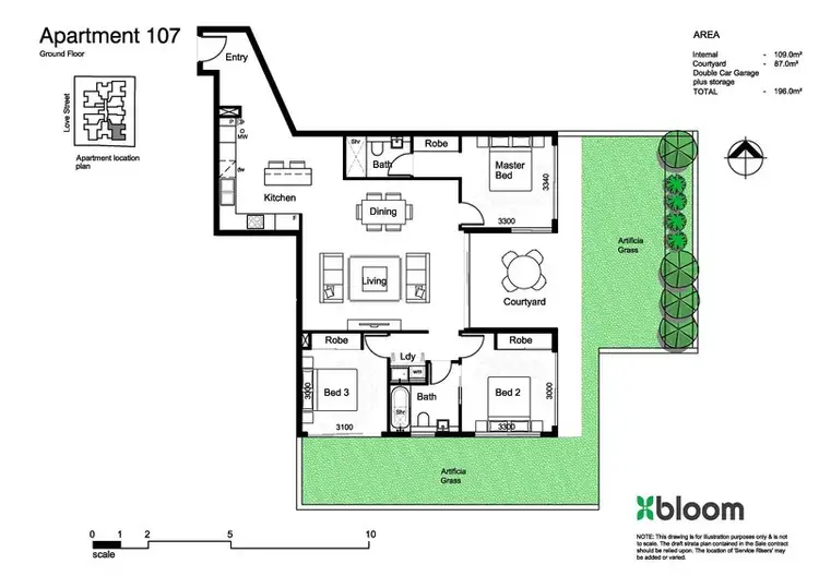 Floorplan of Homely apartment listing, 107/38 Love Street, Bulimba QLD 4171