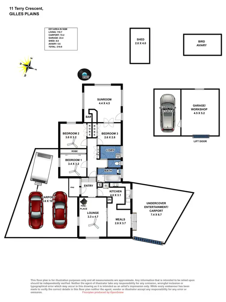 Floorplan of Homely house listing, 11 Terry Crescent, Gilles Plains SA 5086