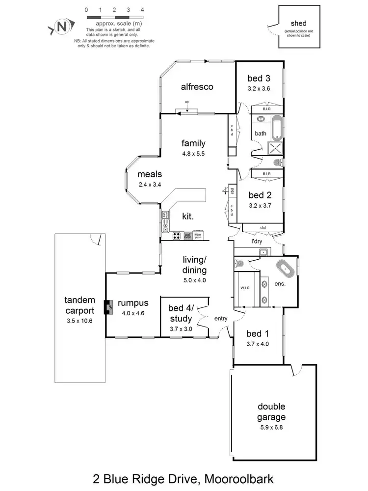 Floorplan of Homely house listing, 2 Blue Ridge Drive, Mooroolbark VIC 3138