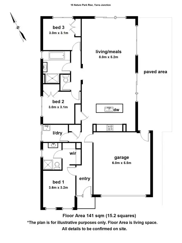 Floorplan of Homely house listing, 16 Nature Park Rise, Yarra Junction VIC 3797