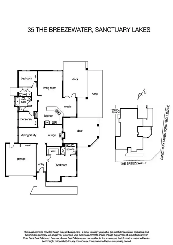 Floorplan of Homely house listing, 35 The Breezewater, Sanctuary Lakes VIC 3030