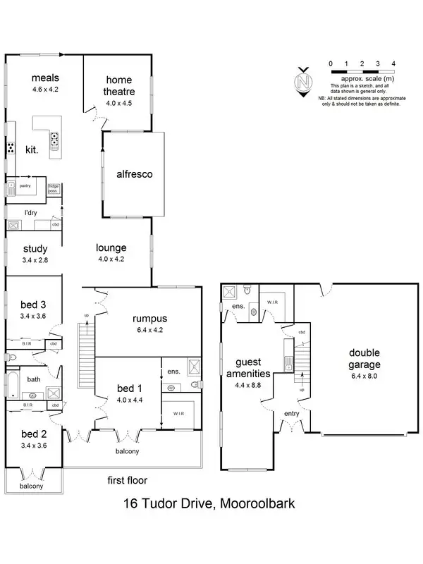 Floorplan of Homely house listing, 16 Tudor Drive, Mooroolbark VIC 3138