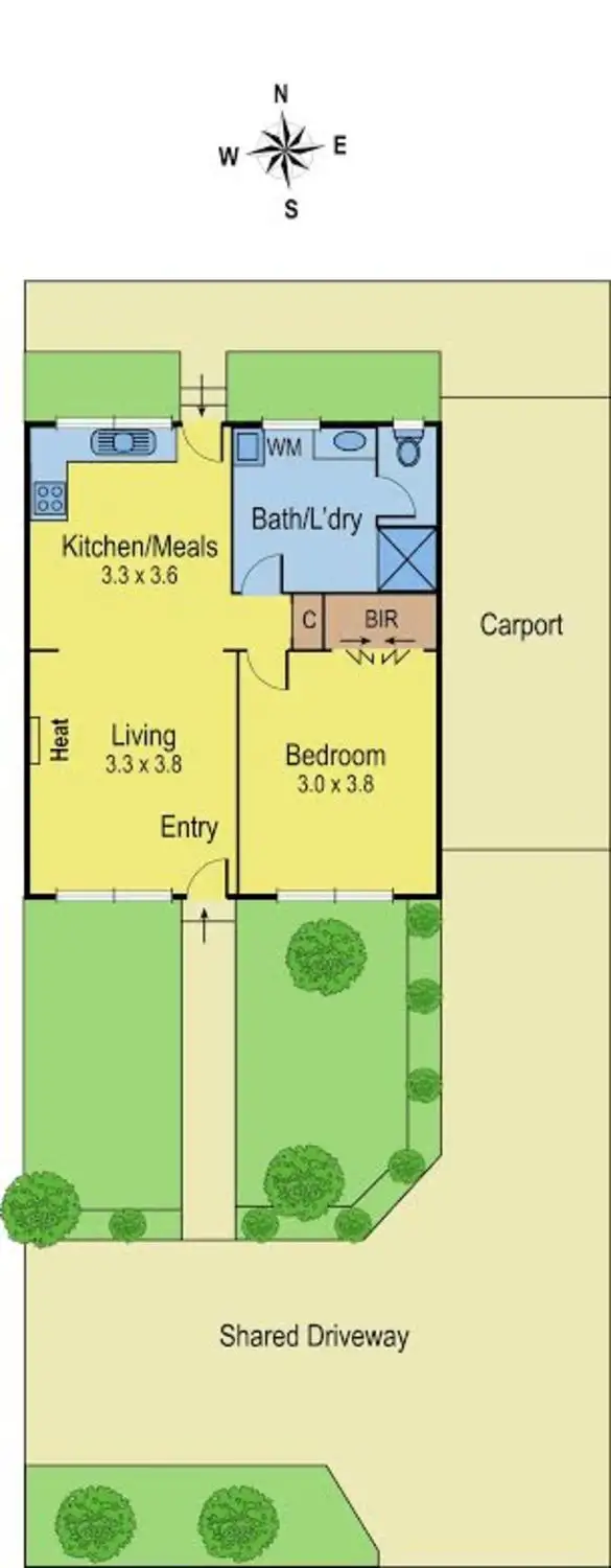 Floorplan of Homely unit listing, 4/40 Tahara Street, Hamlyn Heights VIC 3215