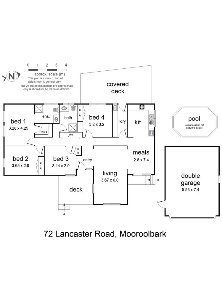 Floorplan of Homely house listing, 72 Lancaster Road, Mooroolbark VIC 3138
