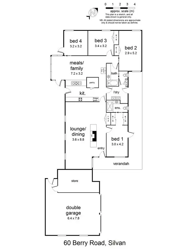 Floorplan of Homely house listing, 60 Berry Road, Silvan VIC 3795