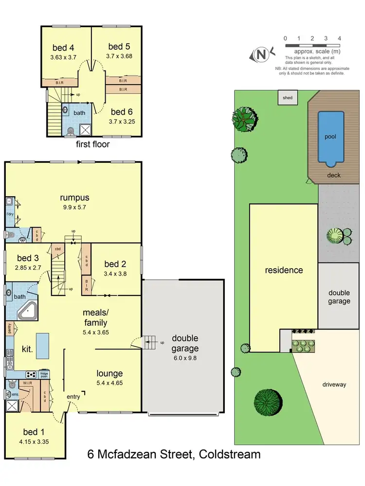 Floorplan of Homely house listing, 6 McFadzean Street, Coldstream VIC 3770