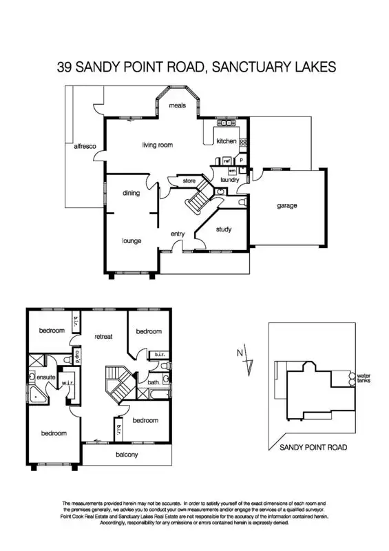 Floorplan of Homely house listing, 39 Sandy Point Road, Sanctuary Lakes VIC 3030