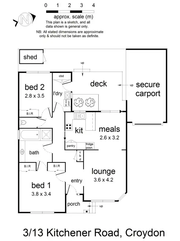 Floorplan of Homely unit listing, 3/13 Kitchener Road, Croydon VIC 3136