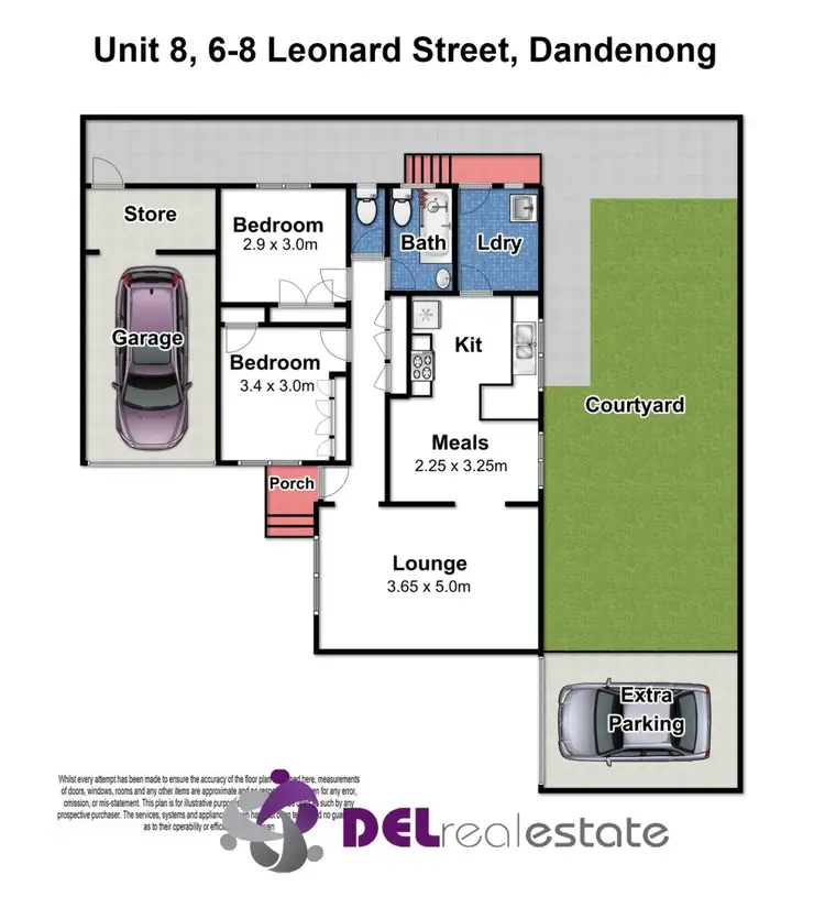 Floorplan of Homely unit listing, 8/8 Leonard Crescent, Dandenong VIC 3175