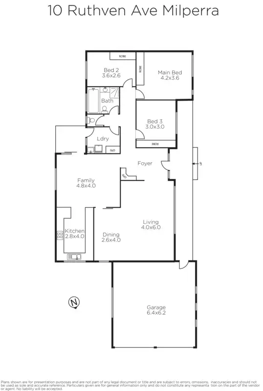 Floorplan of Homely house listing, 10 Ruthven Avenue, Milperra NSW 2214