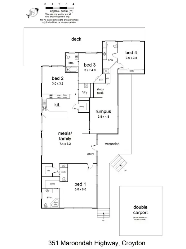Floorplan of Homely house listing, 351 Maroondah Highway, Croydon VIC 3136
