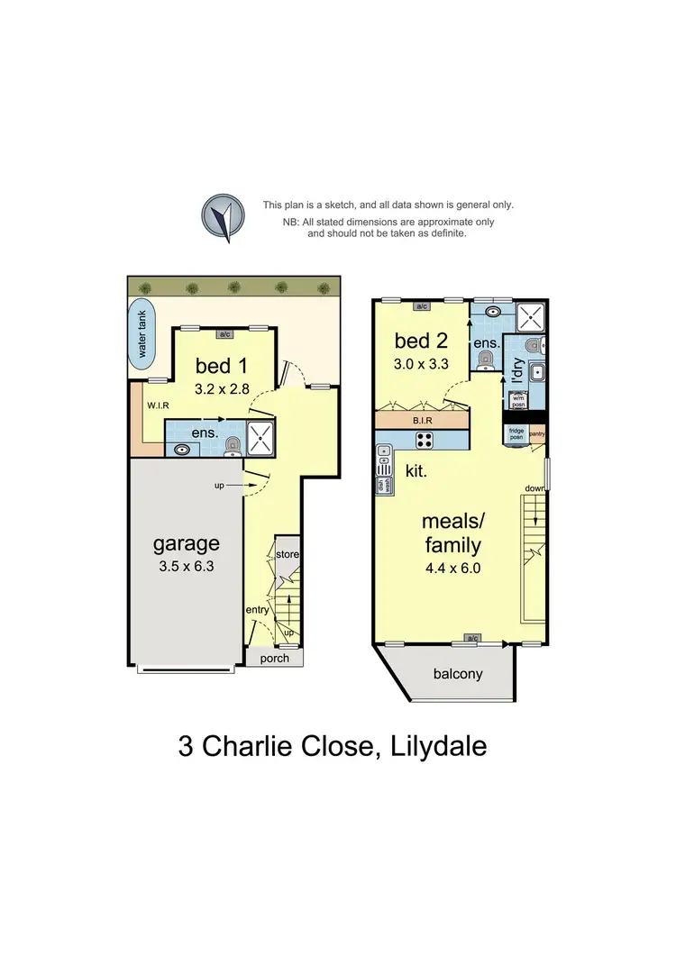 Floorplan of Homely unit listing, 3 Charlie Close, Lilydale VIC 3140
