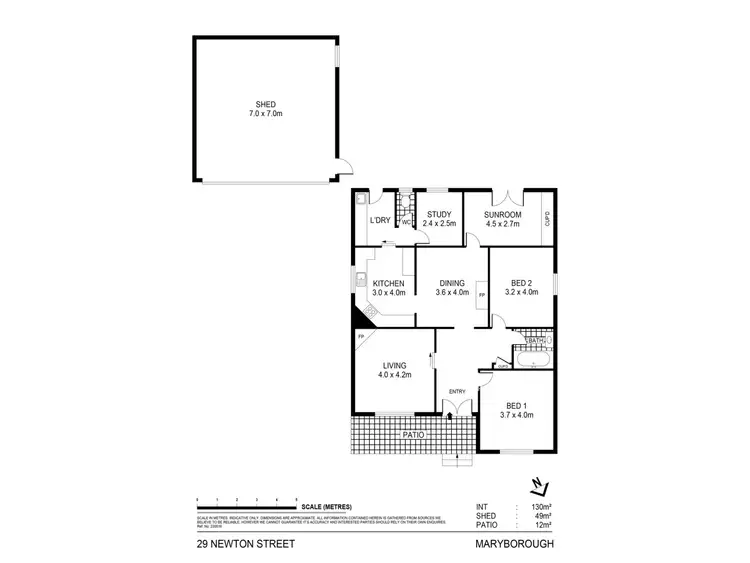 Floorplan of Homely house listing, 29 Newton Street, Maryborough VIC 3465