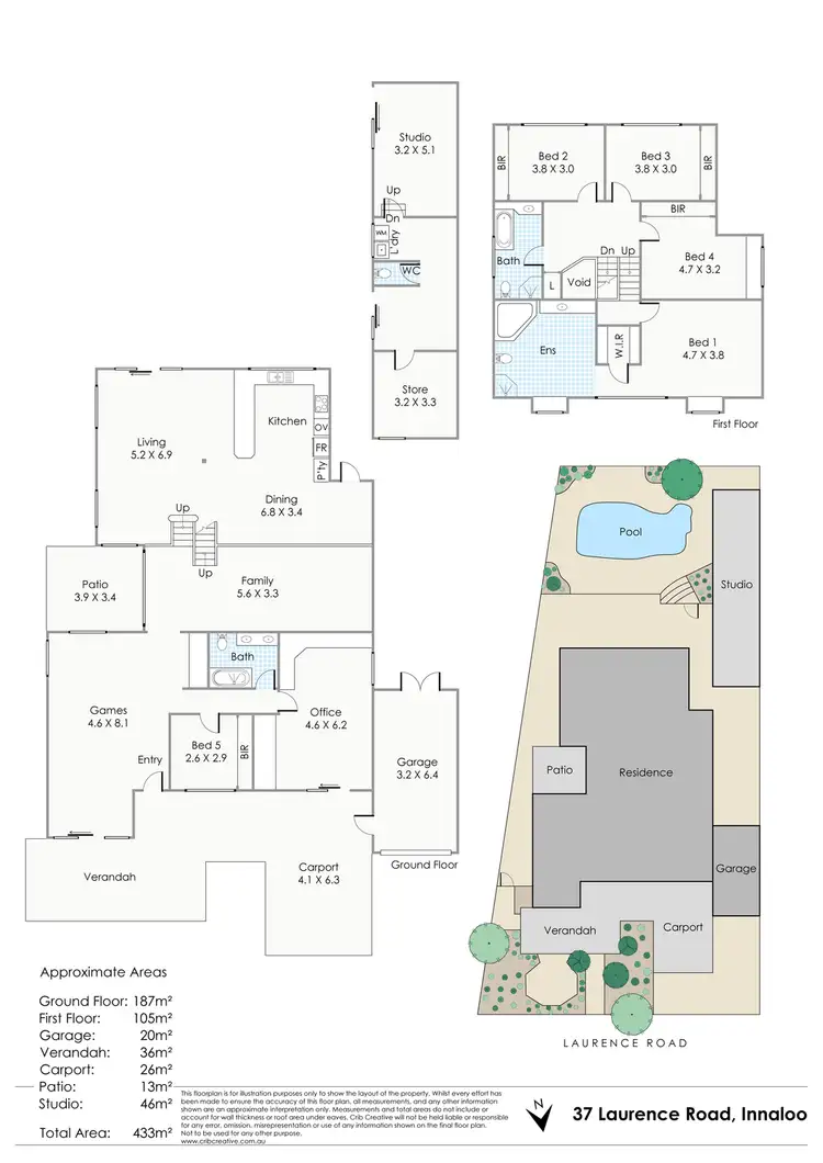 Floorplan of Homely house listing, 37 Laurence Road, Innaloo WA 6018