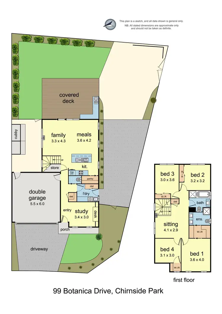 Floorplan of Homely house listing, 99 Botanica Drive, Chirnside Park VIC 3116