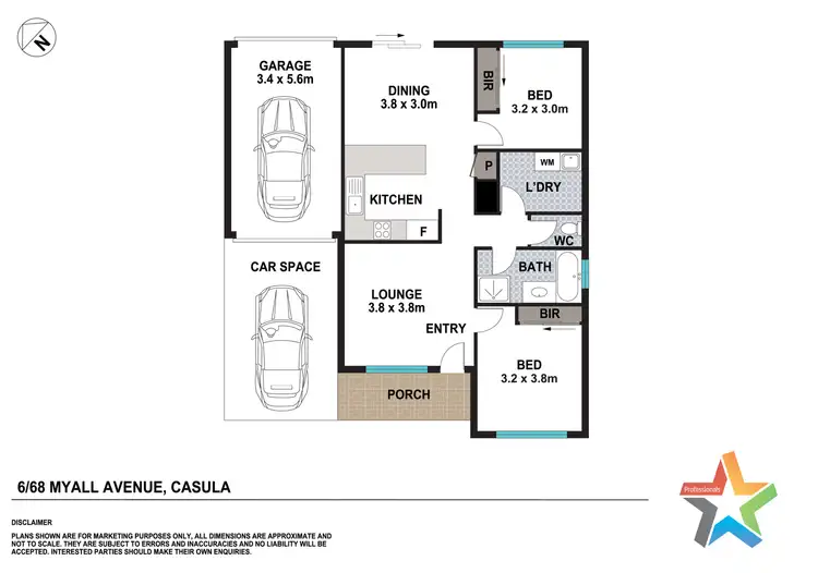 Floorplan of Homely villa listing, 6/68 Myall Road, Casula NSW 2170