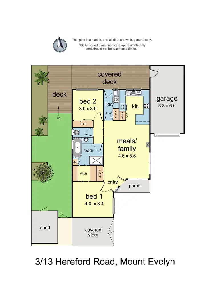 Floorplan of Homely unit listing, 3/13 Hereford Road, Mount Evelyn VIC 3796