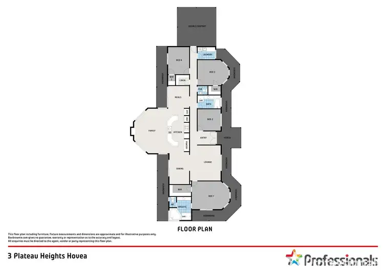 Floorplan of Homely house listing, 3 Plateau Heights, Hovea WA 6071