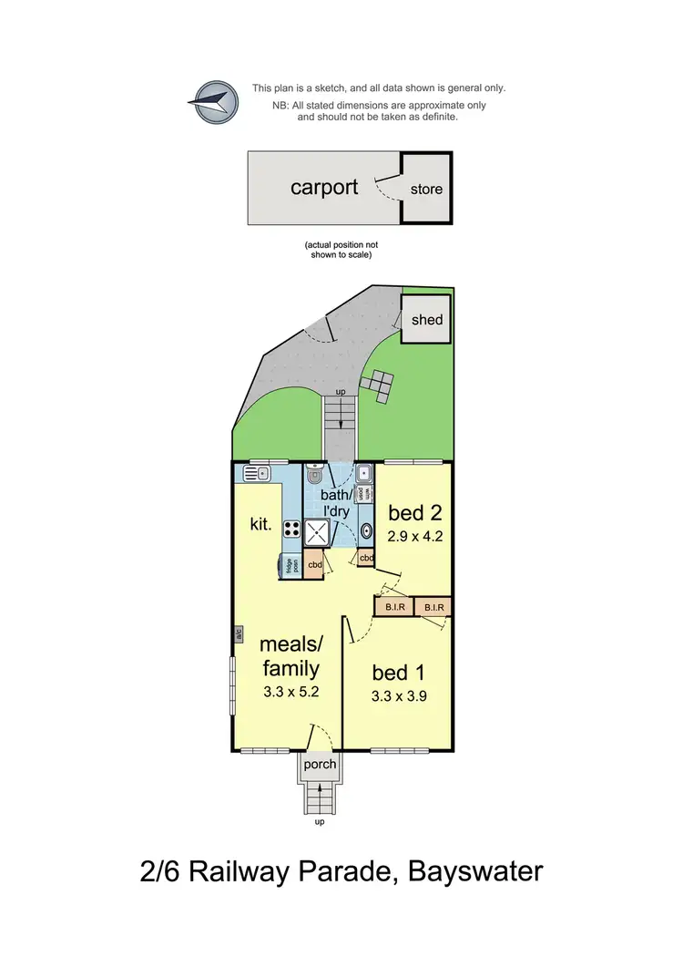 Floorplan of Homely unit listing, 2/6 Railway Parade, Bayswater VIC 3153