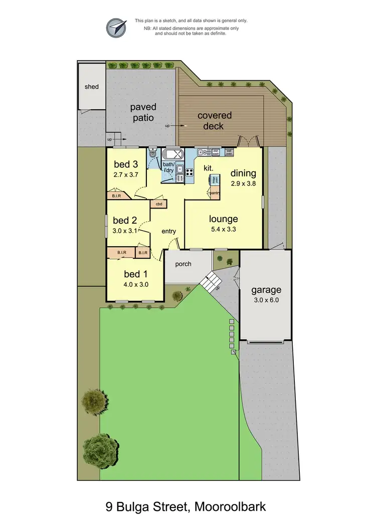 Floorplan of Homely house listing, 9 Bulga Street, Mooroolbark VIC 3138