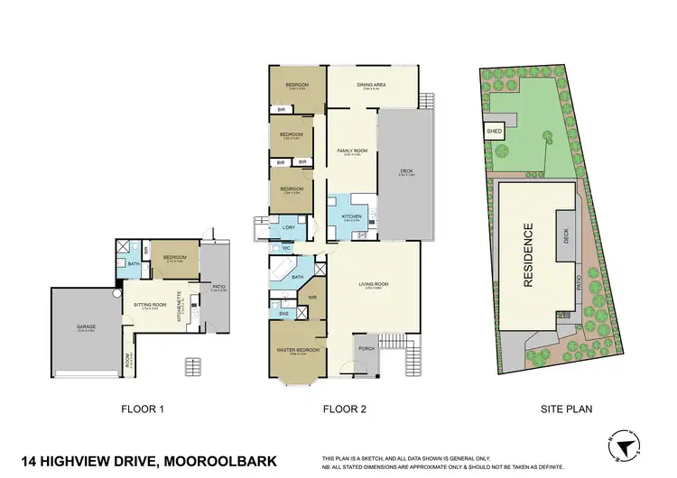 Floorplan of Homely house listing, 14 Highview Drive, Mooroolbark VIC 3138