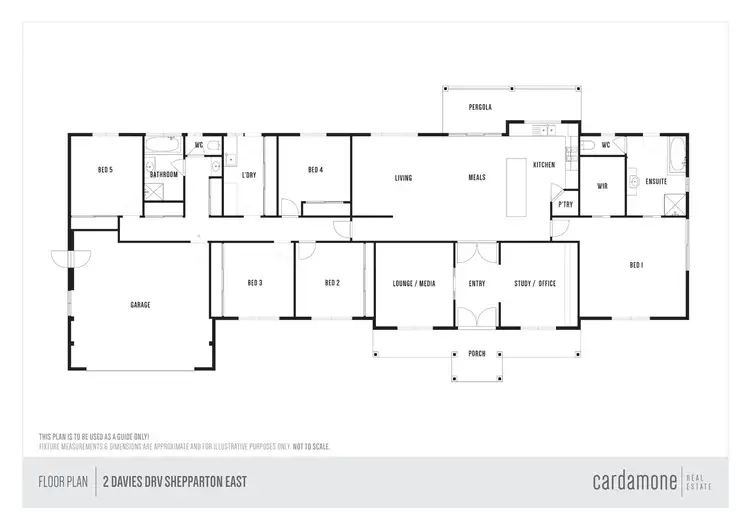 Floorplan of Homely rural property listing, 2 Davies Drive, Shepparton East VIC 3631