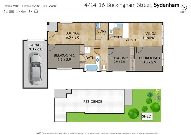 Floorplan of Homely unit listing, 4/14-16 Buckingham Street, Sydenham VIC 3037