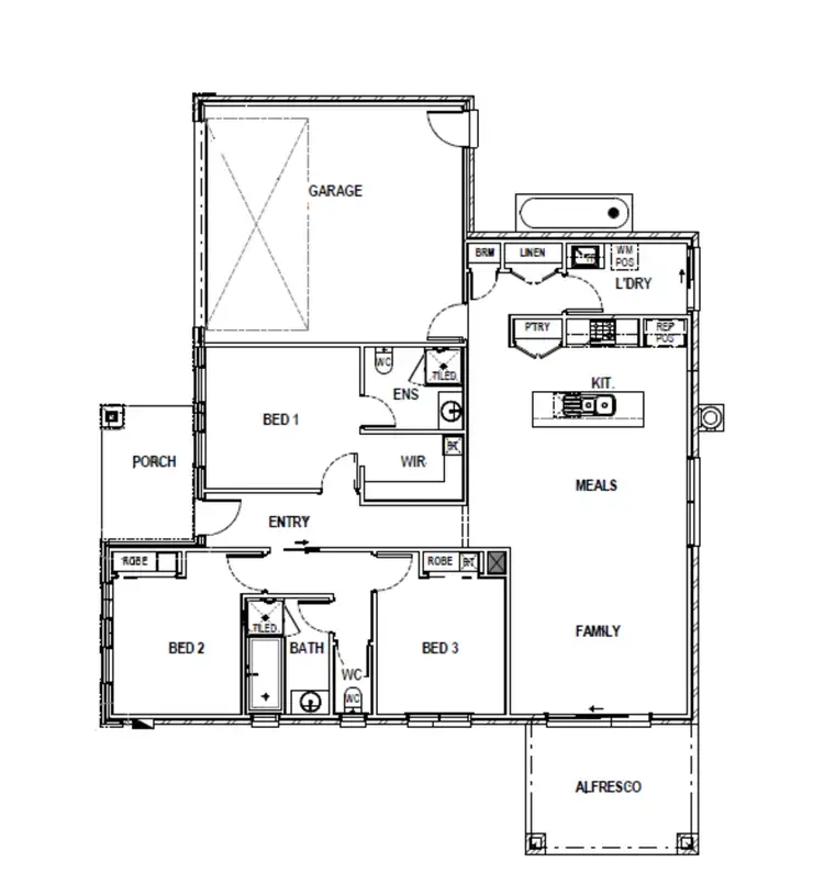Floorplan of Homely other listing, Lot 13A/28 Dairy Crescent, Maryborough VIC 3465
