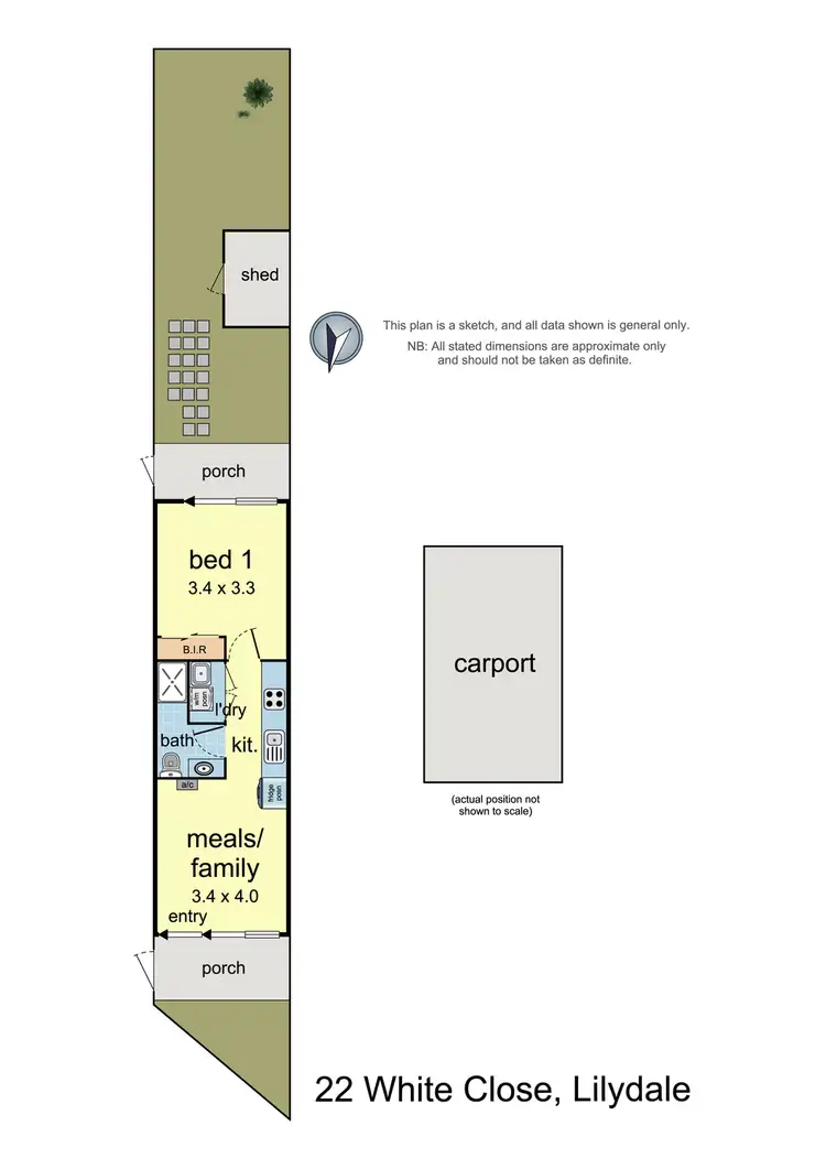 Floorplan of Homely unit listing, 22 White Close, Lilydale VIC 3140