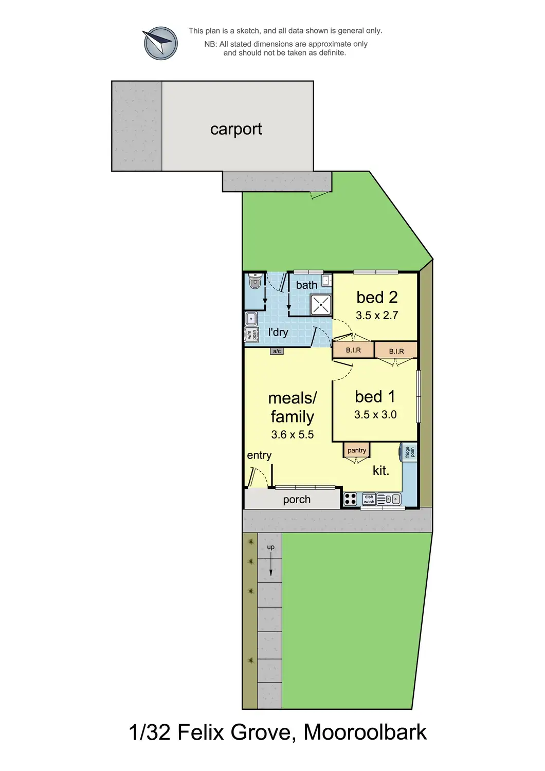 Floorplan of Homely unit listing, 1/32 Felix Grove, Mooroolbark VIC 3138