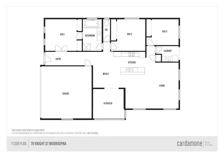 Floorplan of Homely house listing, 76 Knight Street, Mooroopna VIC 3629
