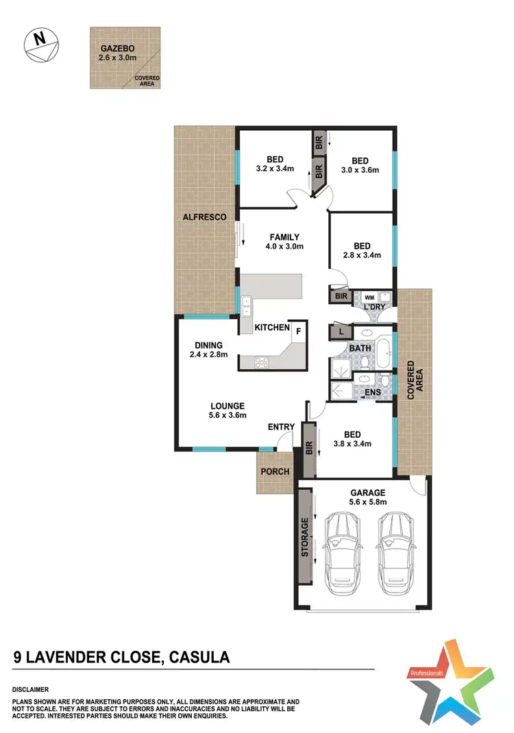 Floorplan of Homely house listing, 9 Lavender Close, Casula NSW 2170