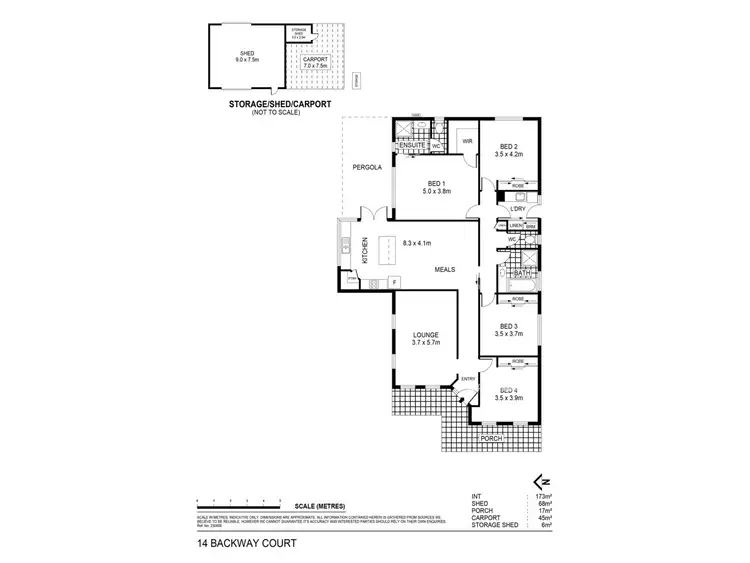 Floorplan of Homely house listing, 14 Backway Court, Maryborough VIC 3465