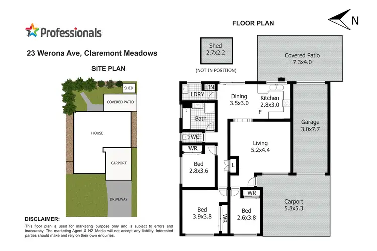 Floorplan of Homely house listing, 23 Werona Avenue, Claremont Meadows NSW 2747
